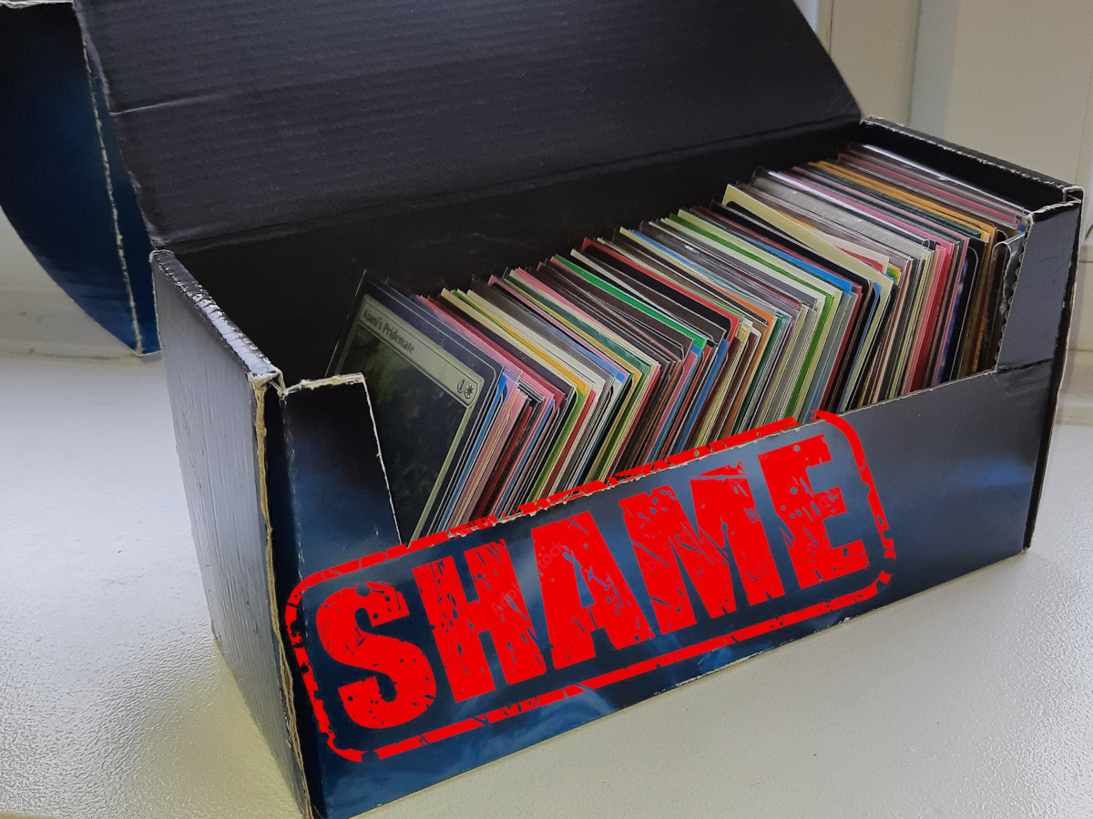 MTG cards - Box of Shame